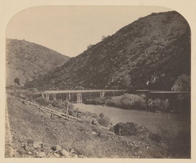 Benton Dam, Merced River by Carleton E. Watkins